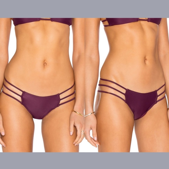 NEW Mia Marcelle Reina Strappy Cheeky Bikini Bottom [SZ Large ]‎ - Picture 2 of 12